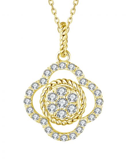 CLOVER STYLE DIAMOND PENDANT (TP2347)